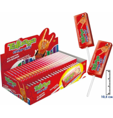 Жевательная конфета на палочке "Tatuaga с тату Клубника" 10гр. 12х50