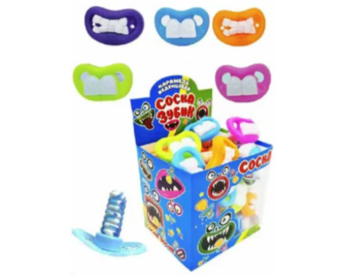 Карамель леденцовая "Соска Зубик" 4,5гр. 12х30