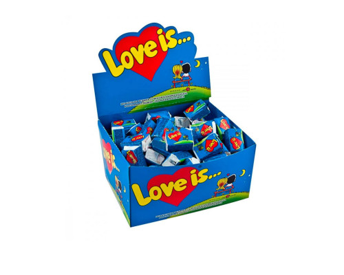 Жев.рез. "LOVE IS"  клубника+банан 4,2гр. 20*100