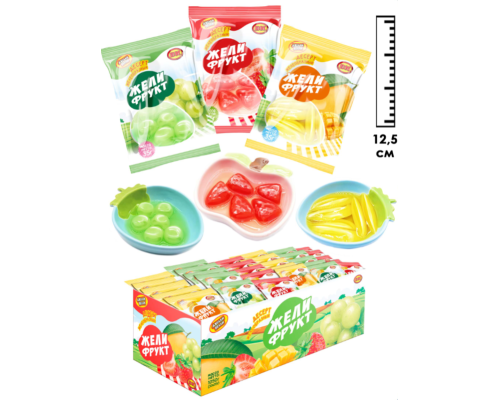желе джелли Велли ФРУКТ 35гр. 12*30
