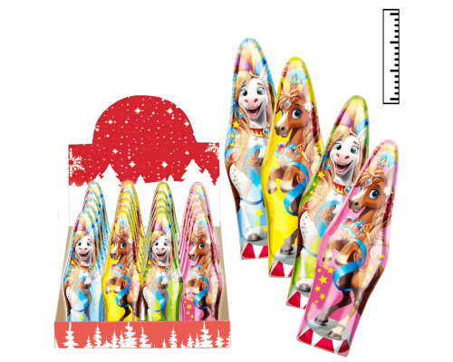 Полое фигурное изделие из глазури сладкий подарок "Символ года" 40гр. 4х20