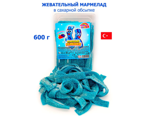 Марм."Мармеладная радуга" кисл. ремешок (ежев. и малина)*7г 12*86 Марм."Мармеладная радуга" кисл. ремешок (ежев. и малина)*7г 12*86