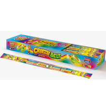 Мармелад в кислой обсыпке "CRAZY GUMMY CRAZY BELT" (кислый ремешок) тутти -фрутти 15гр*54шт*12 блоков