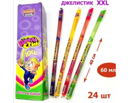 Десерт желейный "Джелистик XXL" ассорти 60гр 12*24 Десерт желейный "Джелистик XXL" ассорти 60гр 12*24