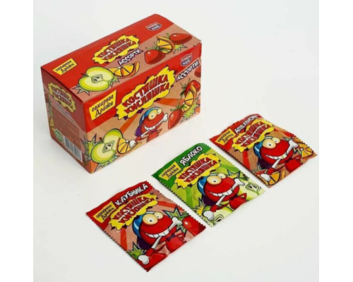 Сахарное драже "Костяшка кисляшка"ассорти 6гр 18*30шт