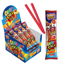 Жевательный мармелад в кислой обсыпке «CRAZY GUMMY. CRAZY STICK» со вкусом колы 20гр  12*24