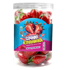 Мармелад " Сочная клубничка " с джемом жевательный 10гр. 20*30