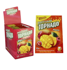 Сухой порошкообразный растворимый напиток со вкусом Манго "Фруктоый Торнадо" 9гр. 12х24