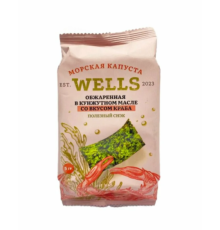 Морская капуста WELLS обжаренная со вкусом краба 5гр*32