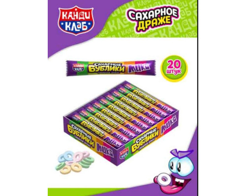 Сахарное драже "Сахарные БУБЛИКИ" микс 23 гр. 18*20 Сахарное драже "Сахарные БУБЛИКИ" микс 23 гр. 18*20